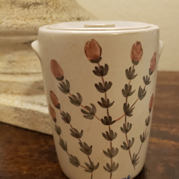 HANDCRAFTED/SIGNED Covered [Thyme] Stoneware Crock - Picture 7 of 14